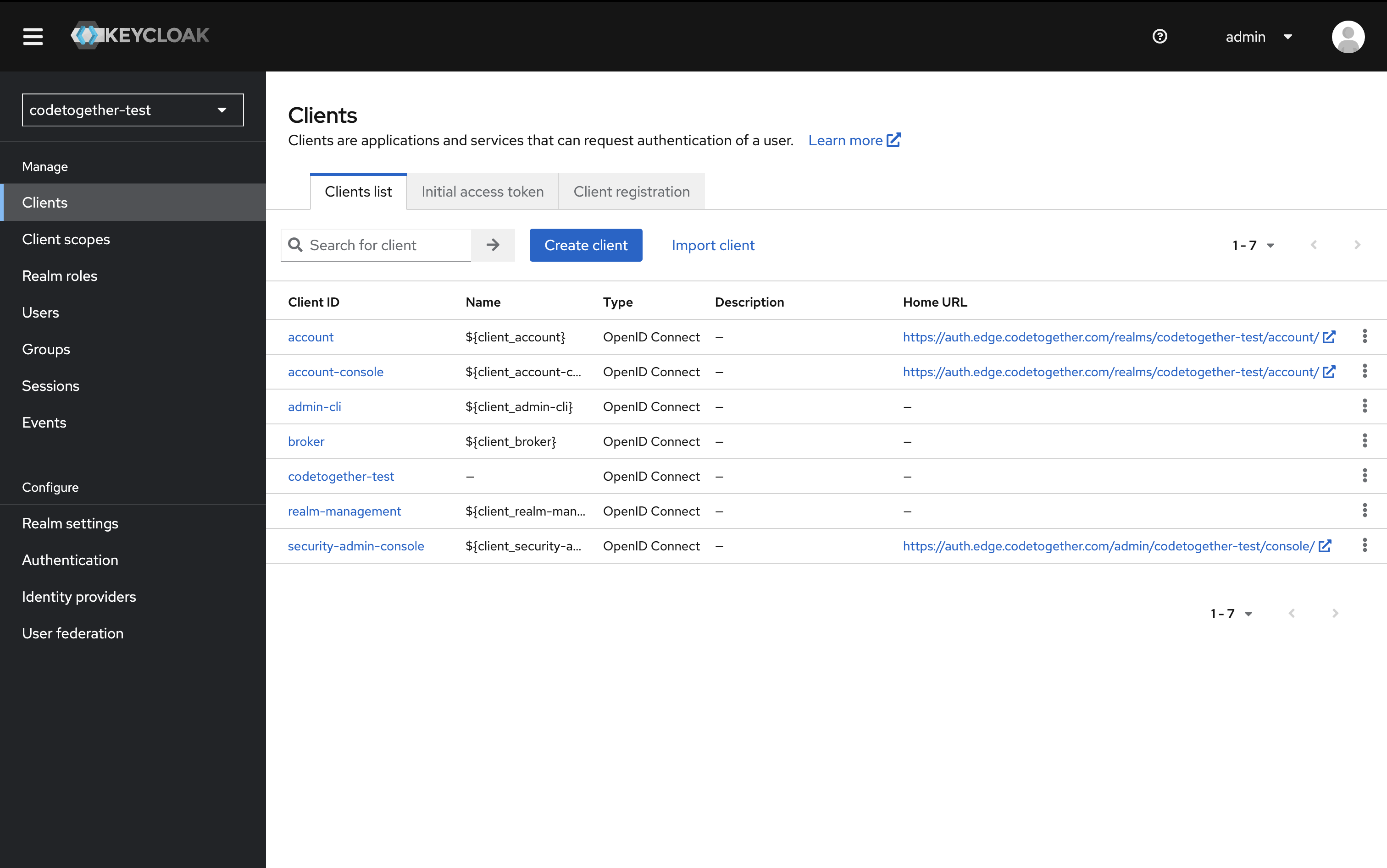 Create Client