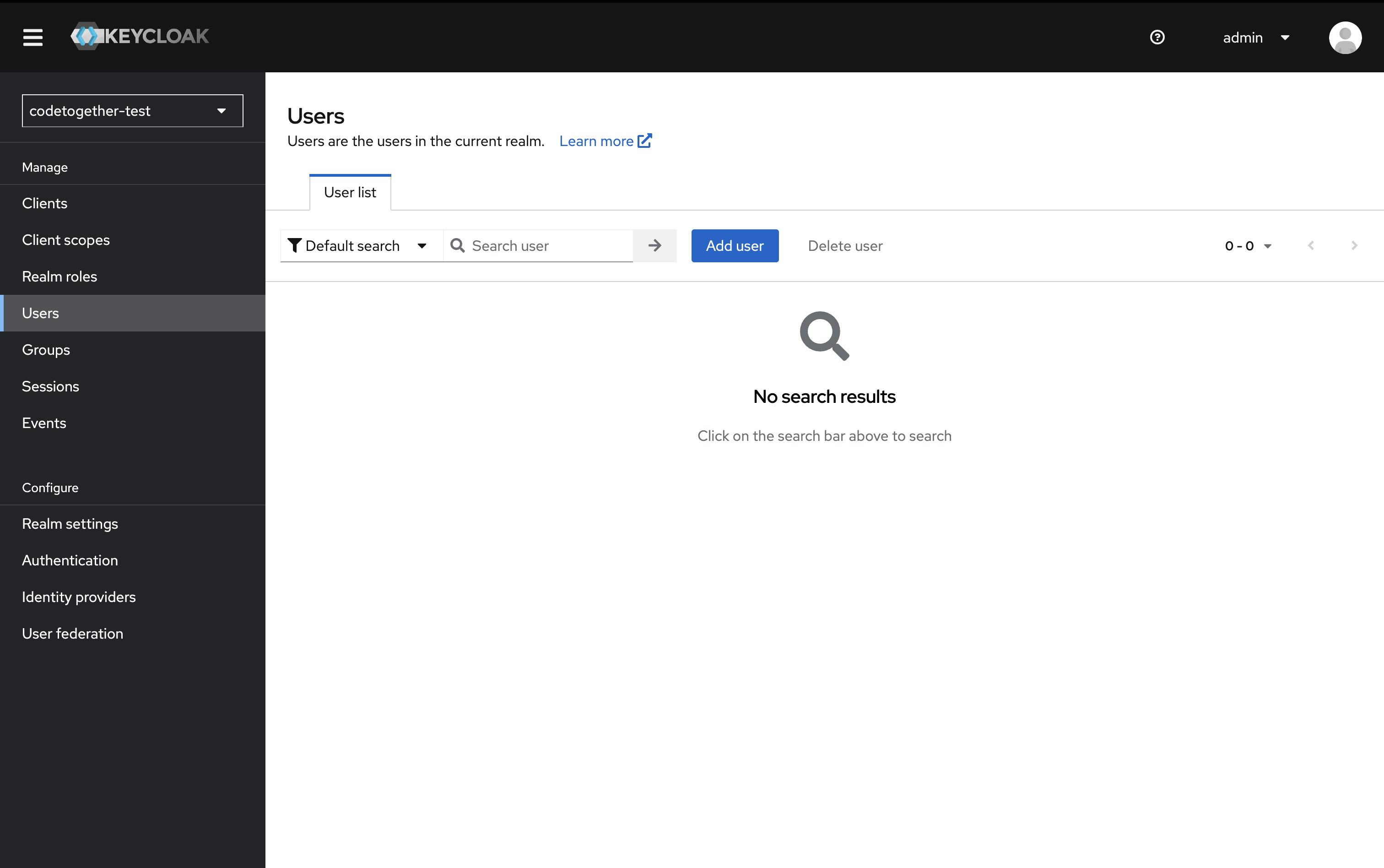 Create User Section