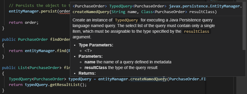Documentation on Hover