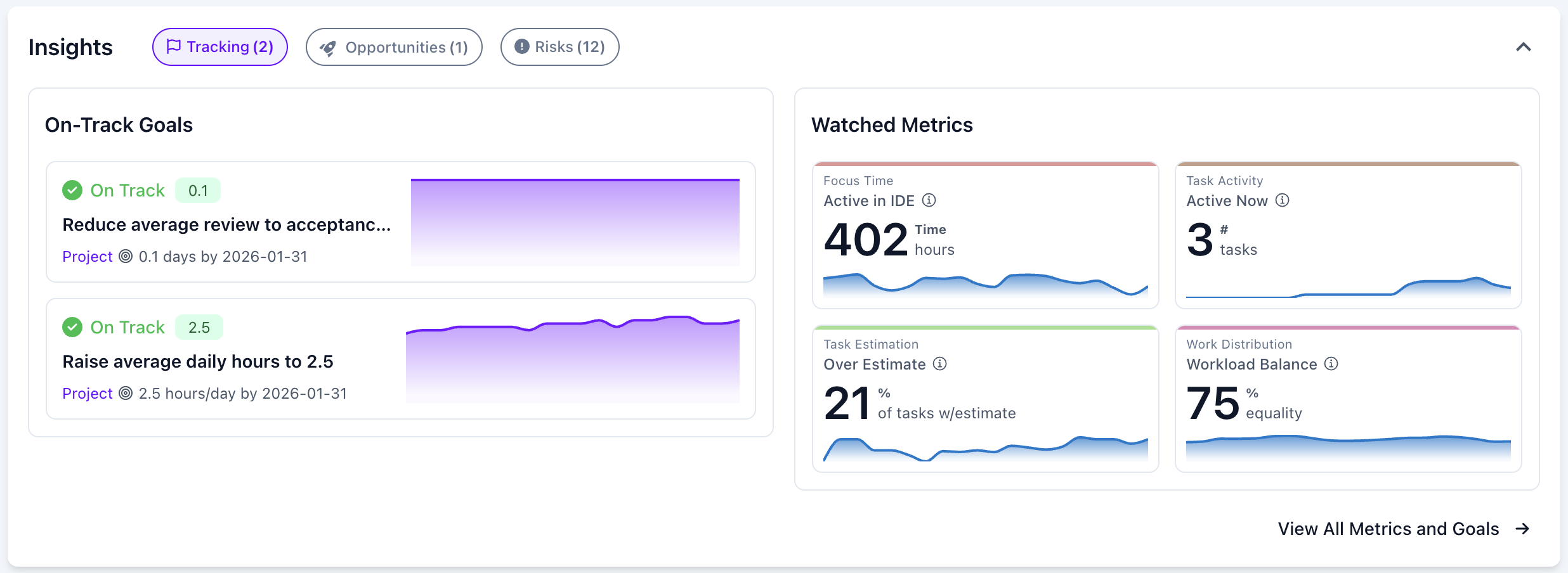 Project Overview - Project Insights Tracking