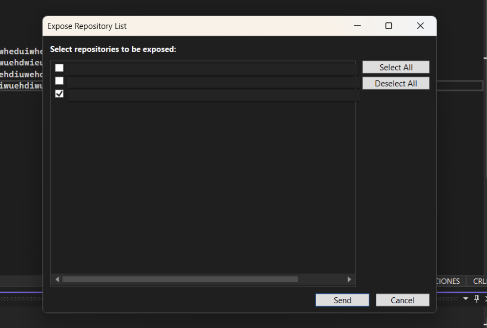 Repository List VS