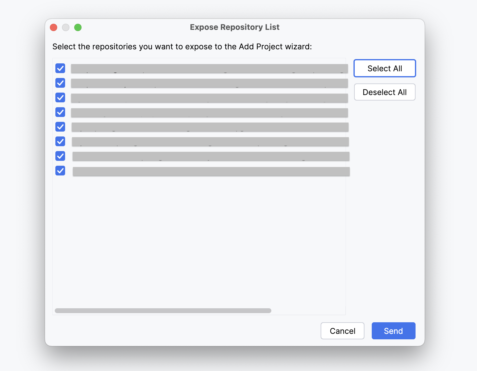 Repository List IntelliJ