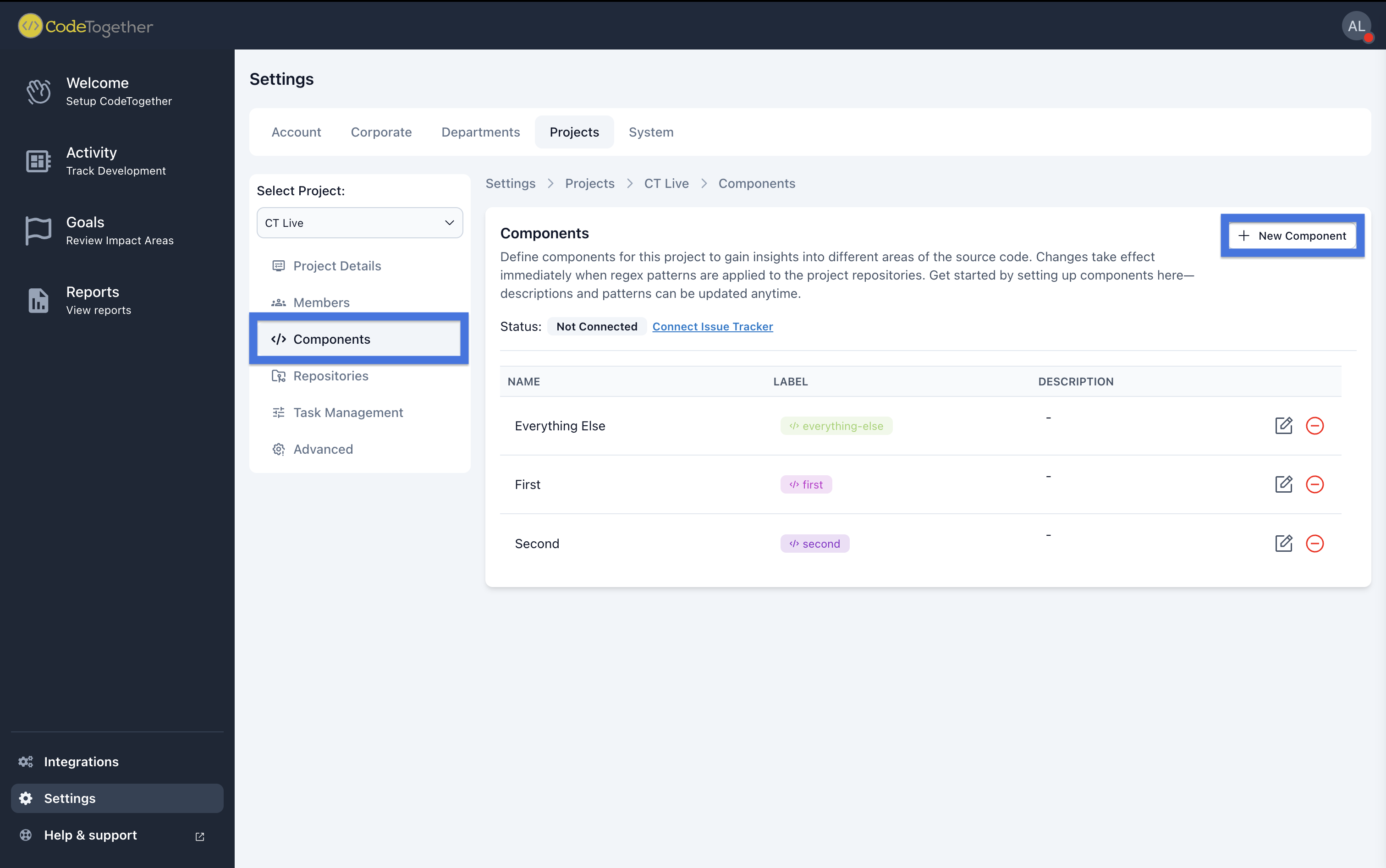Setup Component