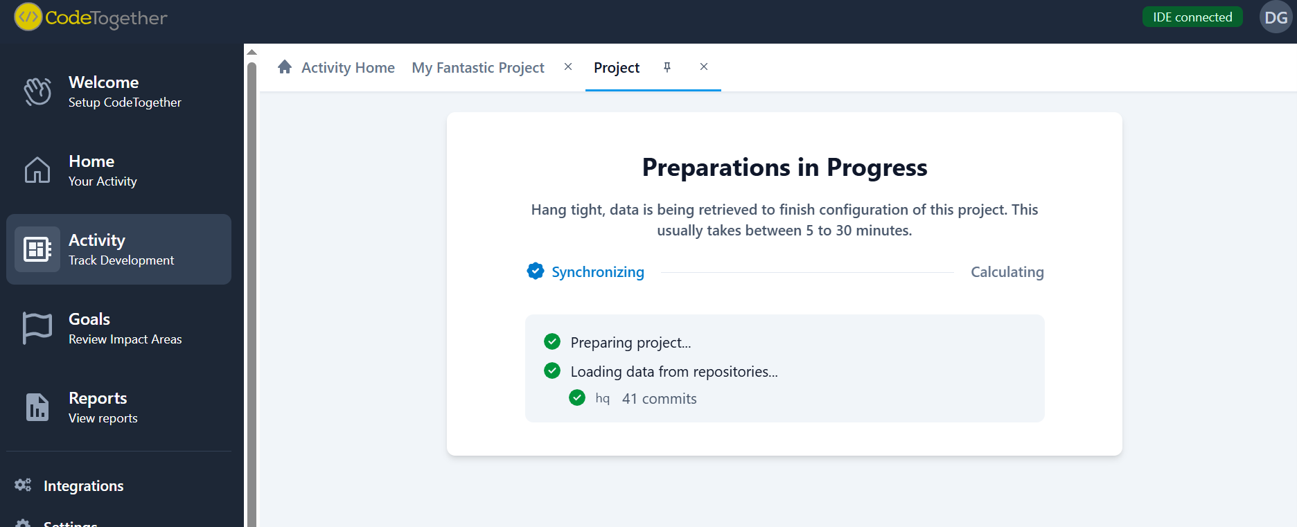 Preparation in Progress